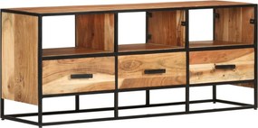 vidaXL tömör akácfa TV-szekrény 110 x 30 x 45 cm