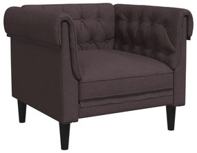 sötétbarna szövet Chesterfield kanapé