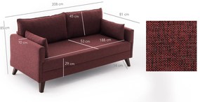 Széthúzható kanapé  Bellina (bordó). 1063005