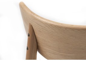 Világosszürke-natúr színű étkezőszék Elim – Unique Furniture