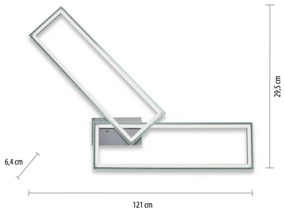 Leuchten Direkt14635-55-LED RGB FELIX 34,5W/230V dimmelhető mennyezeti lámpa+DO