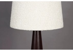 Fekete-fehér dimmelhető állólámpa textil búrával (magasság 166 cm) Miki – Dutchbone