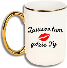 Bögre Nagy Fehér Arany Rant Vicces Ajándék Mindig Ott, Ahol Te