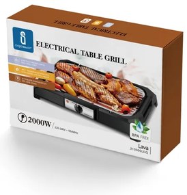 Aigostar - Asztali elektromos grillsütő 2000W/230V