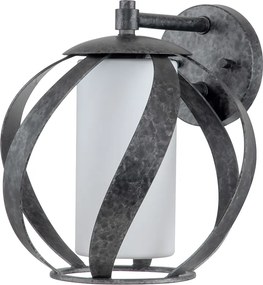 Quintiesse klasszikus loft fürdőszobai lámpa blacksmith fekete opál elsqnblacksmith1obk IP44