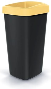 Szeméttároló szett válogatott hulladékhoz, négyzet alakú, 4 x 25 l, színes