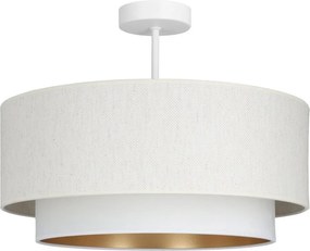 Felületre szerelhető mennyezeti lámpa NATIA 1xE27/60W/230V, átmérő 45 cm, fehér