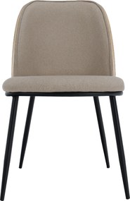 Étkezőszék, bézses barna/natúr fa/fekete, VUDIA