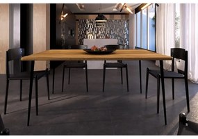 Tölgyfa étkezőasztal 200x90 cm Kula – The Beds