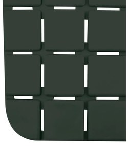 Spirella QUADRO Premium csúszásgátló fürdőkádalátét, sötétzöld, 36 x 76 cm