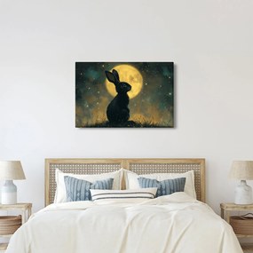 Kép - Nyúl és hold (90x60 cm)