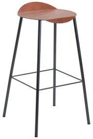 Konyakbarna bőr bárszék Flamingo Bull – LIND DNA