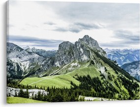 Kép - hegycsúcsok (70x50 cm)