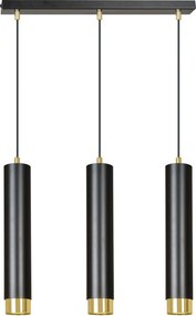 Emibig modern függeszték kibo fekete arany emi644/3