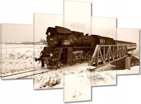 Vászonkép 100x70 Gőzmozdony Ol 49-59 Wolsztyn