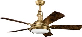 KICHLER KLFHTTERSBAY56BAB HATTERAS Ventilátoros lámpa Sárgaréz, Faipari LED IP44