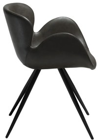 Szürke kárpitozott karfás étkezőfotel Gaia – DAN-FORM Denmark