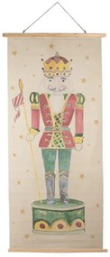 Fali vászonkép alul/felül fa kerettel 70x2x150cm, Nutcracker