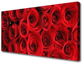 Vászonkép falra rózsa virágok 100x50 cm
