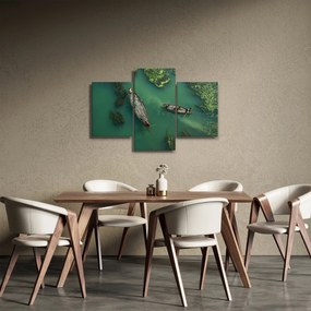 Kép - Horgászok a folyón (90x60 cm)