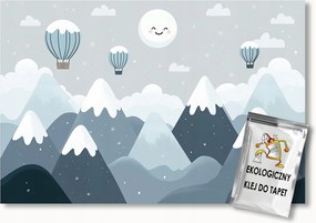 Fotótapéta Flizelina Gyerekek Tájkép Éjszaka Hegyek Tél Hold Álom 150x105 ragasztó