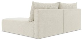 Krémszínű kinyitható-tárolóhelyes sarokkanapé (jobb oldali) Kalena – Makamii