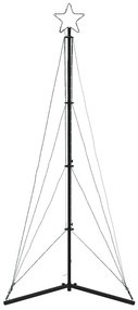 hideg fehér LED karácsonyfa 363 LED 182 cm