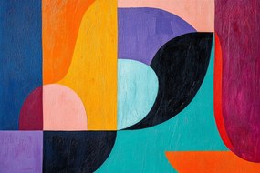 Canvas Vászonkép Absztrakt Geometria Színek Bauhaus Modern 120x80