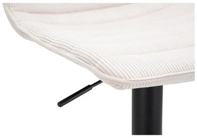 Fehér-fekete állítható magasságú bárszék (ülésmagasság 61 cm) Malia – Mauro Ferretti