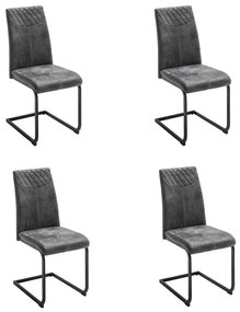 Étkezőszék VIVIEN 4 db antracit