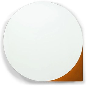 Terrakotta színű fém fali-tükrös fürdőszoba szekrény 55x55 cm Sonnet – Spinder Design