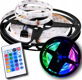 Led Szalag Rgb 5M Távirányító 12V 5050 Színek Vízálló
