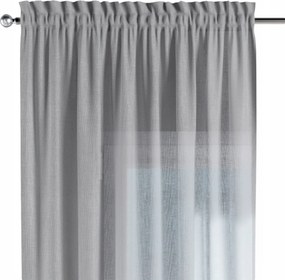 Csatornafüggöny frufruval 1 db 130x260cm szürke