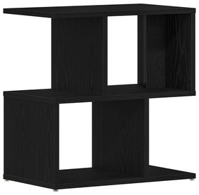 Éjjeli asztal Fekete tölgy 50x30x51,5 cm Műanyag