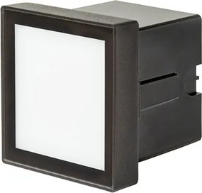 RENDL DEJAVU SQ 9 süllyesztett lámpa fekete 230V LED 3.5W IP65 3000K