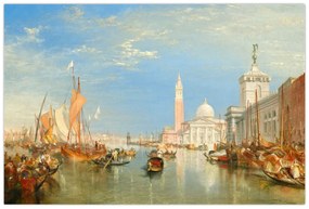 Kép - Joseph Mallord William Turner, Venice the Dogana and San Giorgio Maggiore, reprodukciók (90x60 cm)