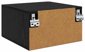 vidaXL Éjjeliszekrény Musta tammi 35 x 35 x 20 cm Faanyag