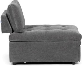 Rozkládací křeslo, šedá, látka, ASB-C3410 GREY2