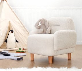 Gyerek ülőke Cobie Teddy - White