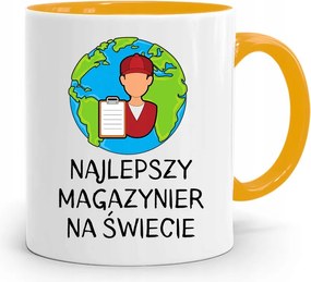 Sárga Bögre Raktárosnak A Világ Legjobbja fényképes nyomattal