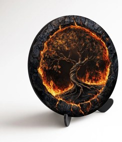 DUBLEZ | Fából készült életfa a falra - Volcanic