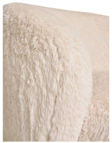 Setubal fotel, mesterséges szőrme, elefántcsont