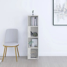 betonszürke szerelt fa sarokszekrény 33 x 33 x 132 cm