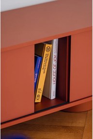 Terrakotta színű TV-állvány 160x48x42 cm Taro – noo.ma