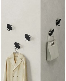 Fali fogas 4 db, falra szerelhető, fekete