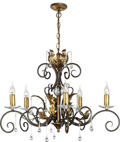 Elstead Lighting AMARILLI AML5-BRONZE Csillár 5x60W/E14