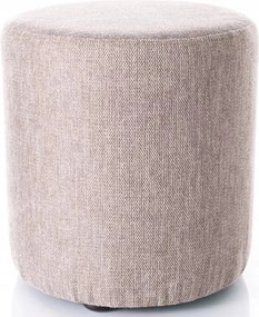 Puff kárpitozott ülőke nappaliba fésülködőasztal lábtartó bézs Doti C