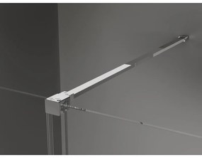 Mexen Velar, zuhanykabin tolóajtóval 130 x 70 cm, 8 mm matt üveg, króm, 871-130-070-31-01