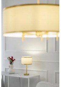 Argon 8106 - Asztali lámpa ABBANO 1xE27/15W/230V sárgaréz/zöld