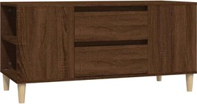 vidaXL barna tölgy színű szerelt fa TV-szekrény 102x44,5x50 cm
